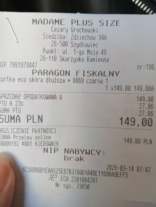 Sprzedam nową ramoneskę 1 xl