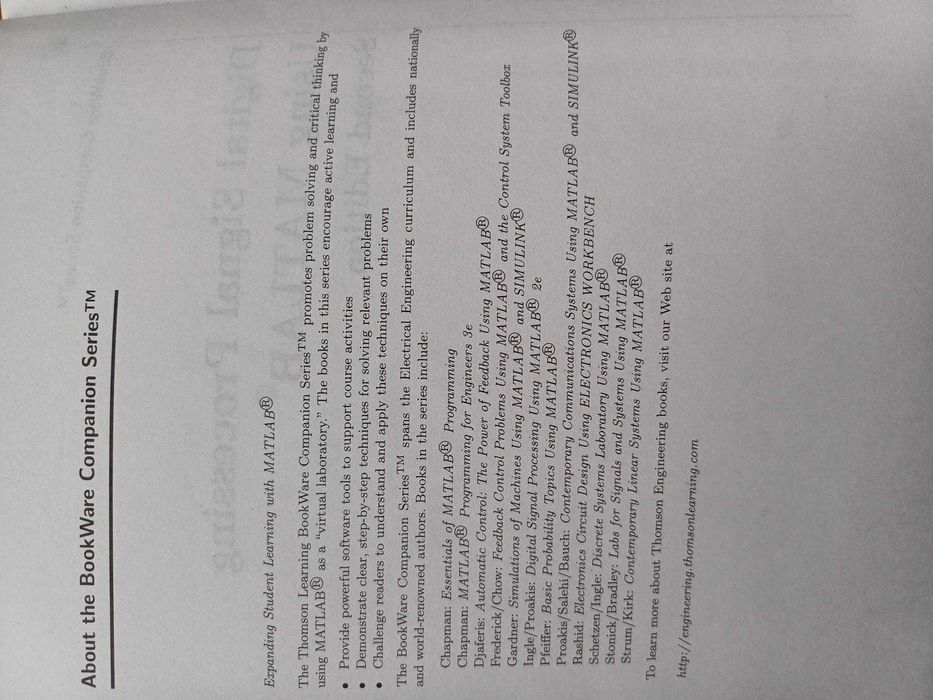 Livro Digital Signal Processing using MATLAB