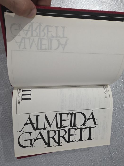 Almeida Garrett — Obras Completas, Ficção e Outras Prosas (3 vols.) — 1.ª edição Discolivro, 1983