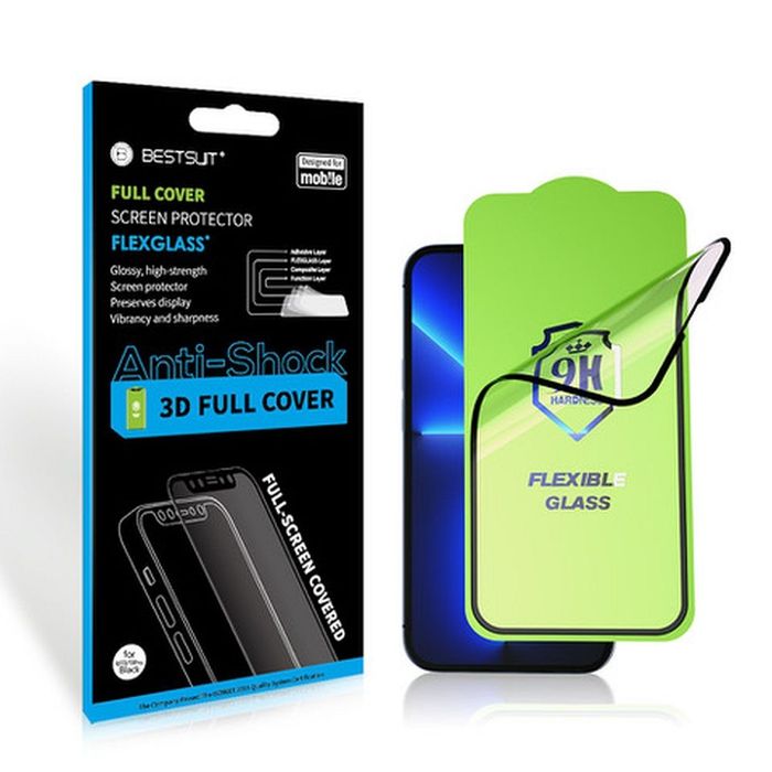 Szkło hybrydowe 5D Full Glue do Samsung A16 5G / A17 5G / A18 Bestsuit Flexible czarne