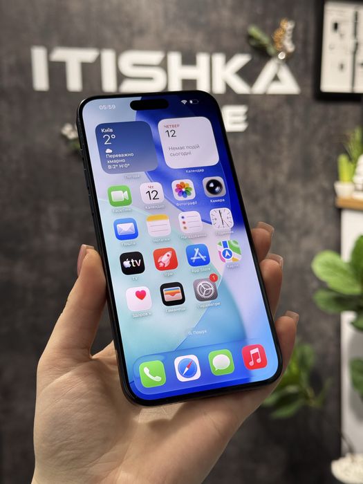 iPhone 15 Pro Max • Blue Titanium • 256GB • 90%Акб • Оплата частинами