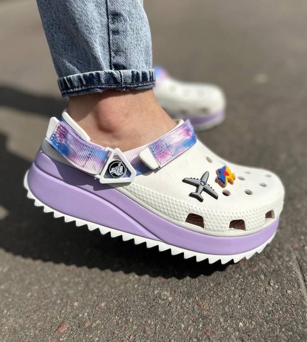 Crocs hiker white black bone крокси жіночі 36 37 38 39 40 41 42