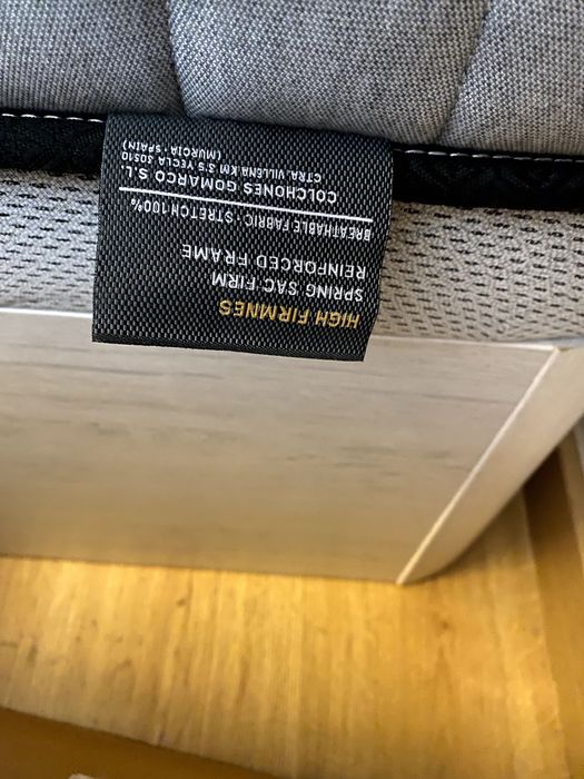 Cama de casal box e colchão supreme firm de molas ensacadas de alta qualidade