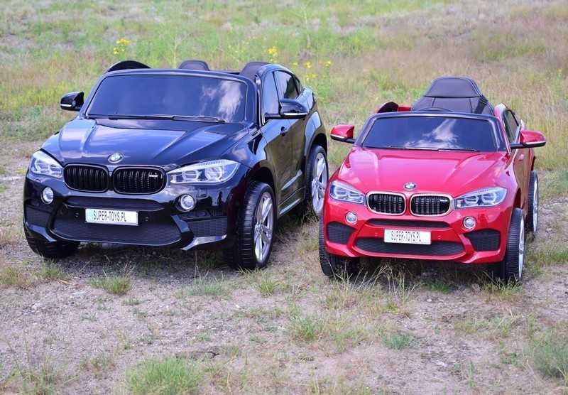Auto samochód na akumulator BMW X6 dwuosobowe dla dzieci zabawki RC