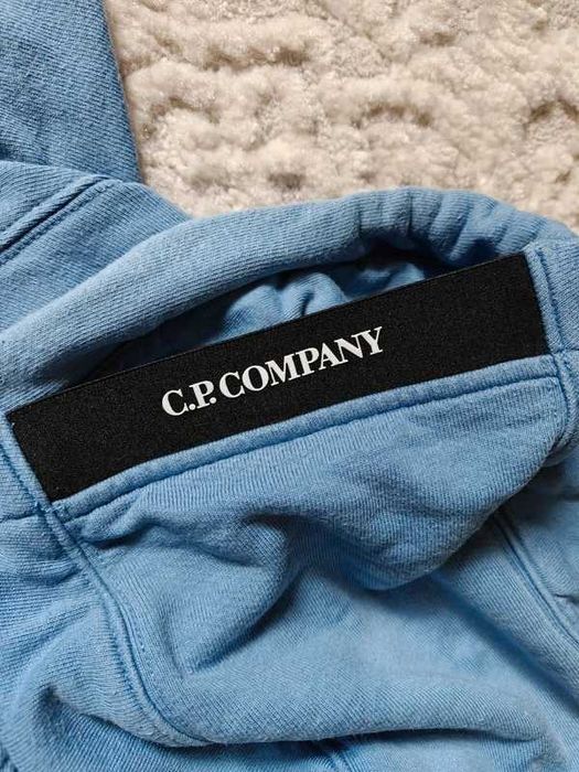 C.P. Company Bluza z Kapturem Lens Soczewka Niebieska M