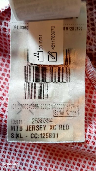 koszulka na rower MTB Jersey XC red XL