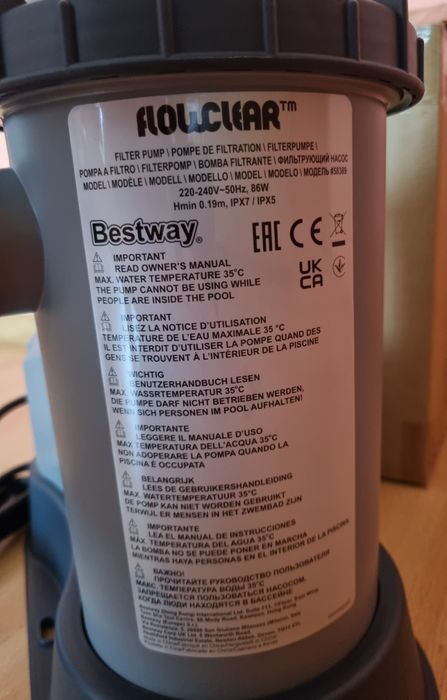 pompa filtrująca do basenu  Bestway 58389