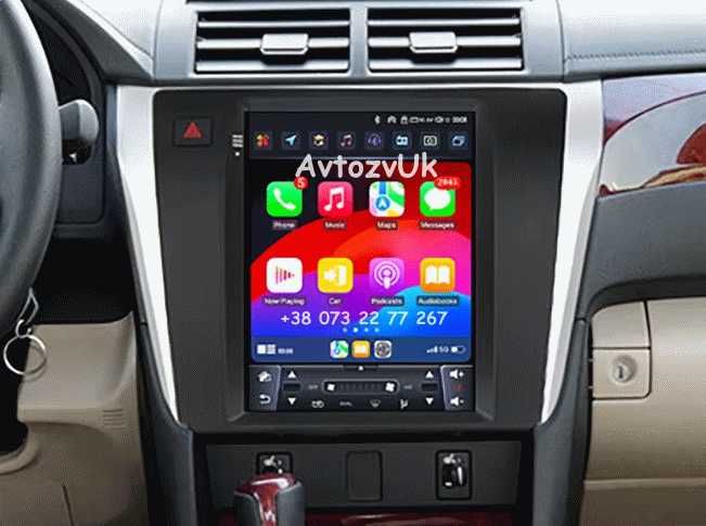 Магнитола CAMRY 55 USA Toyota Camry 50 Tesla CarPlay Кемри Андроид 15