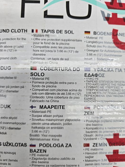 Cobertura do solo / base para piscina bestway nova