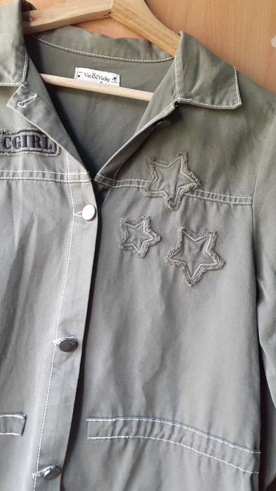 Casaco caqui mulher estilo militar verde tropa