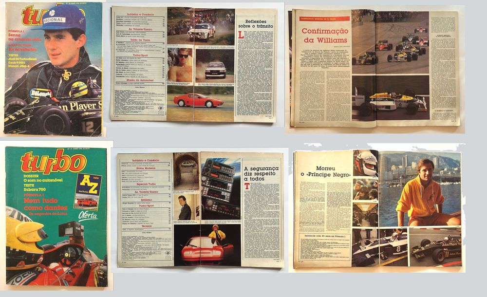 Coleção de revistas Turbo de 1986 (completa)