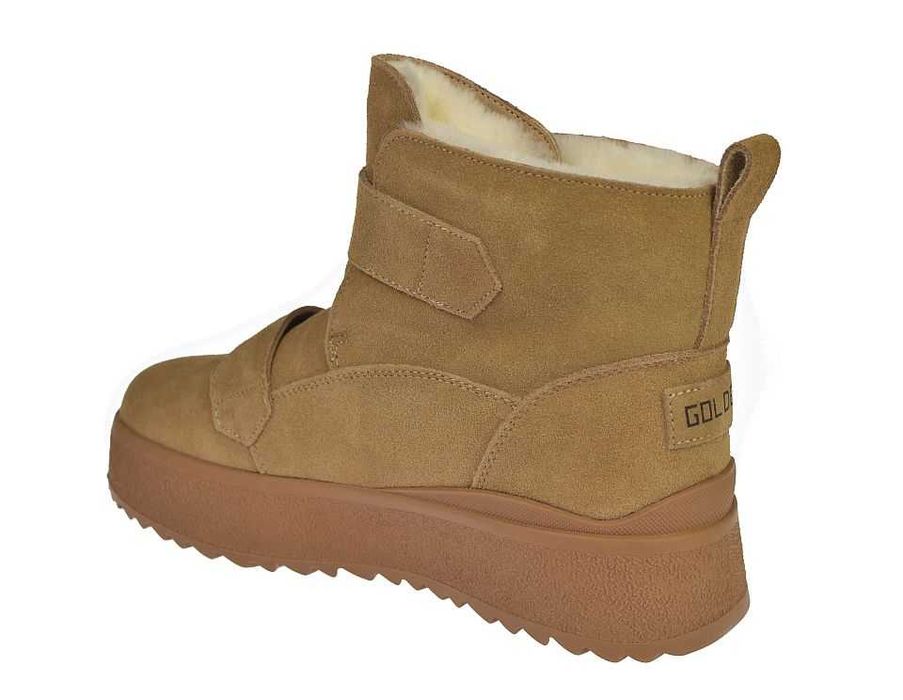 Botki damskie skórzane zamszowe JK/B-3-302 na rzepy roz. 39