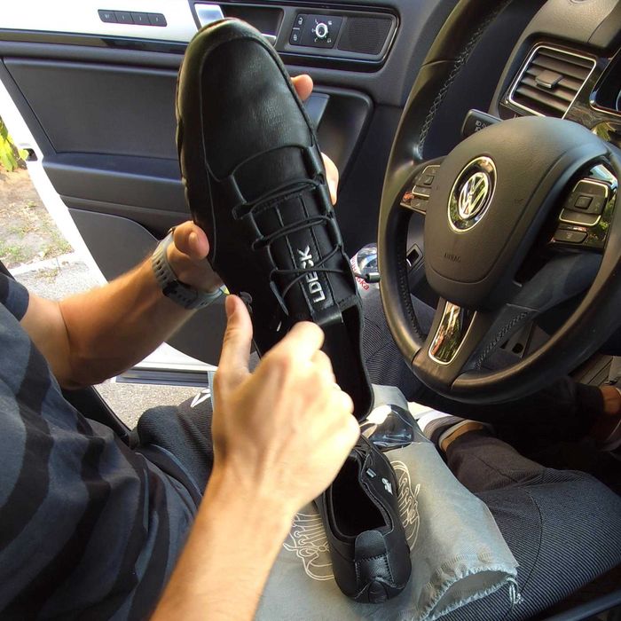 Шкіряні ортопедичні кеди для авто LDECK Barefoot  44-44.5 28.5см 28см barefeet барефіт
