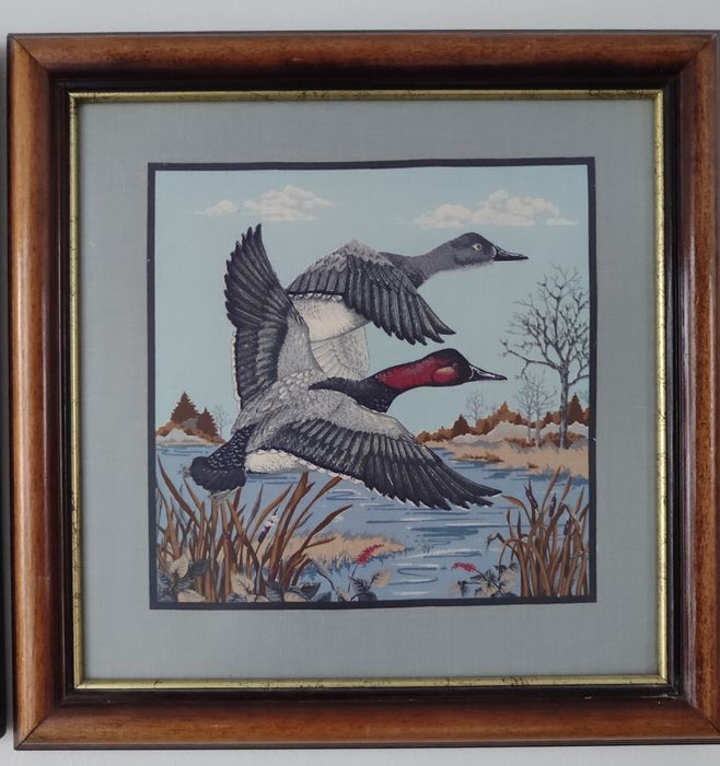 Conjunto de quadros com patos