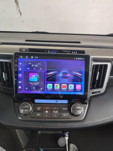Rádio Android 10" Toyota Rav4 de 2012-19 CARPLAY WIFI GPS BT 2/32GB