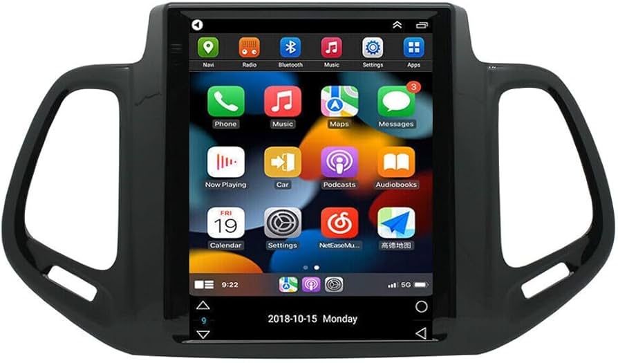 Ramka adapter + instalacja do radia Android Cambus Jeep Compass