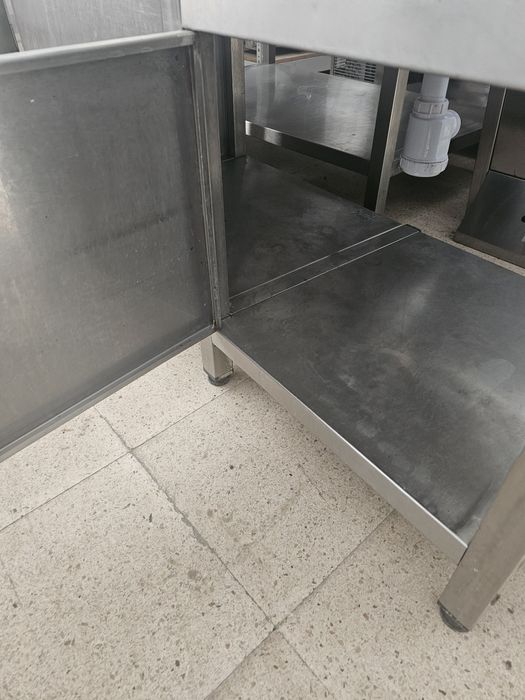 Bancada de inox com cuba