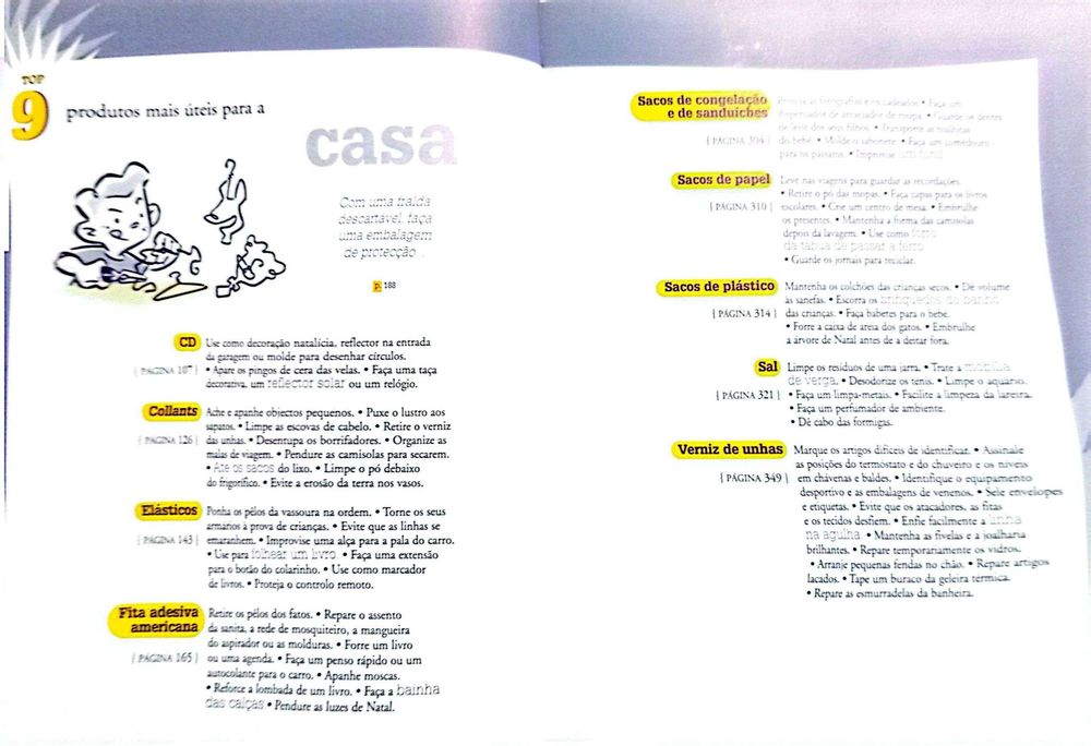 Livro "UTILIZAÇÕES EXTRAORDINÁRIAS" para coisas do dia-a-dia