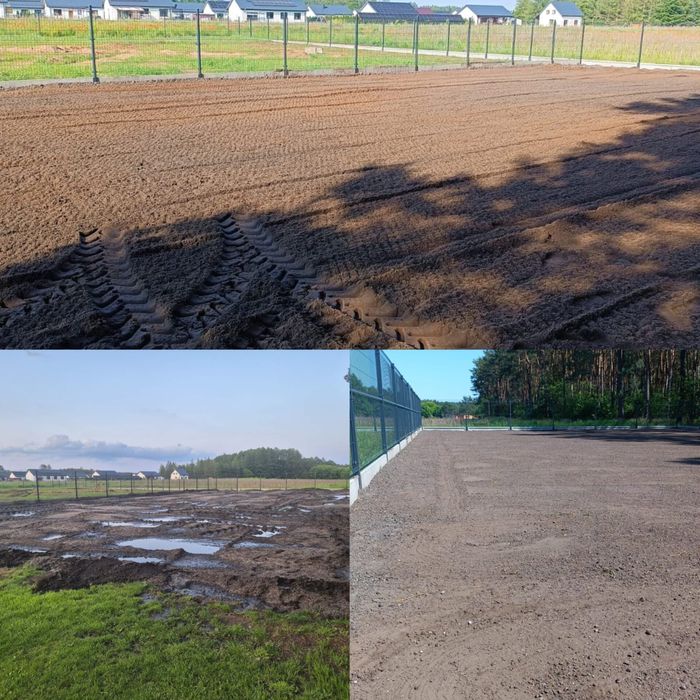 Usługi ogrodnicze gleboryzarka separacyjna niwelacja terenu kosiarka