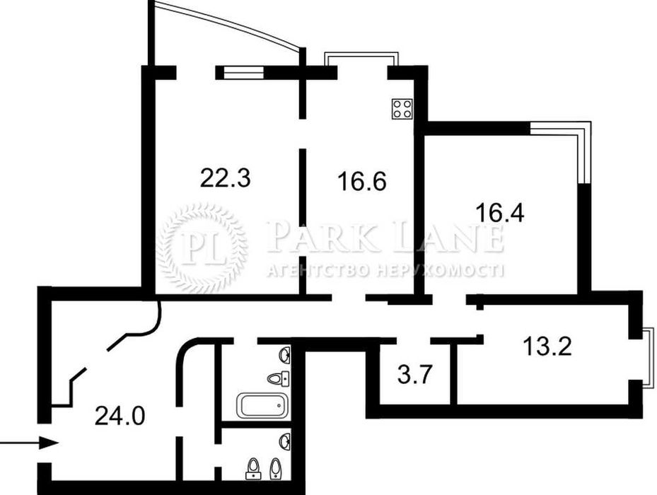 Продаж 3-к Панаса Мирного 28а ЖК Корона