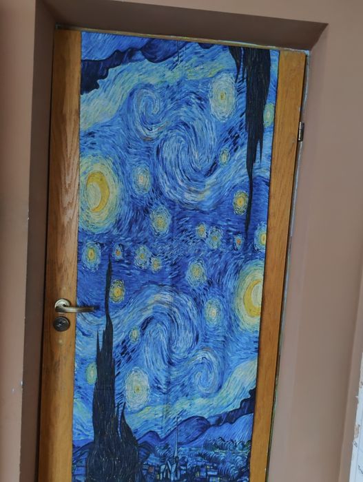 Szal z motywami Van Gogh 180x70 cm