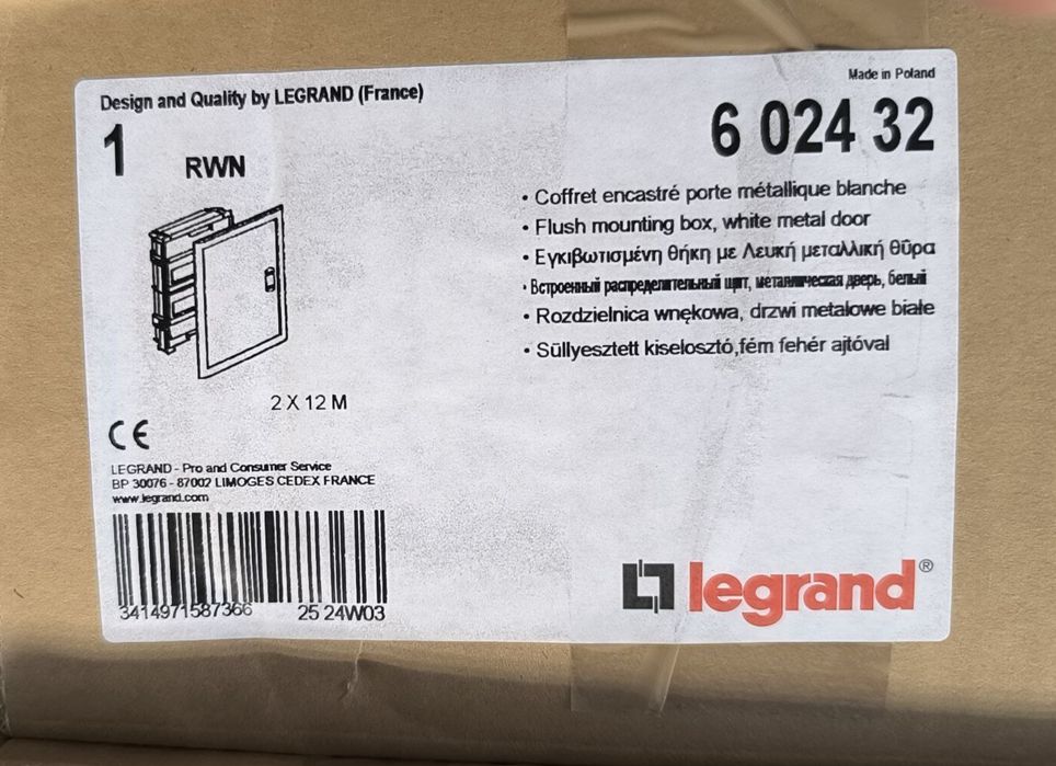 Rozdzielnica Legrand 2x12