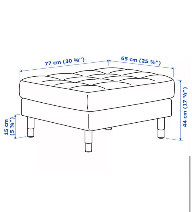 Sofá com repousa pés LANDSKRONA