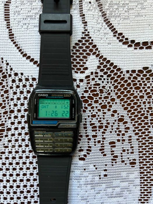 Zegarek Casio Data Bank 150 Iluminator Vintage