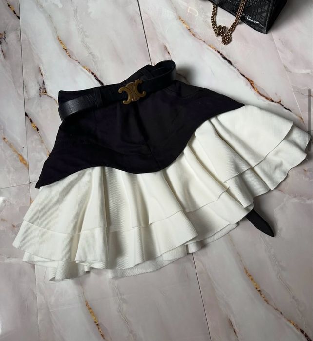 Спідниця на джинсовій кокетці