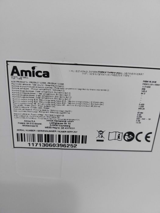 Lodówko-zamrażarka no frost