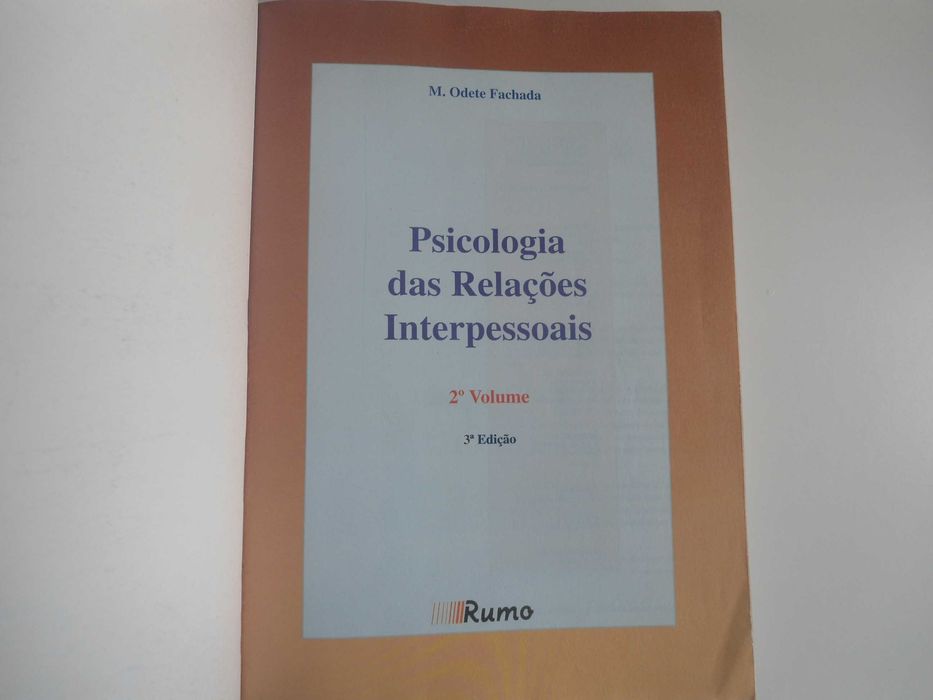 Psicologia das relações interpessoais por M. Odete Fachada