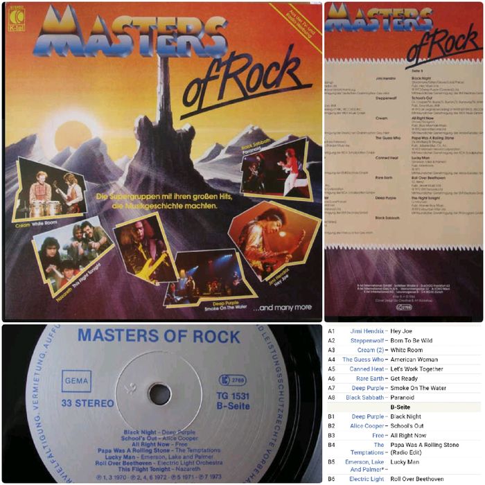 Виниловые пластинки - Hard Rock , Heavy Metal , Classic Rock