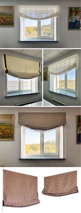 Римські штори від виробника.  Римки, римська штора, римський карниз