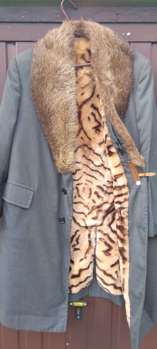 Elegancki płaszcz pelisa  męska VINTAGE PRL