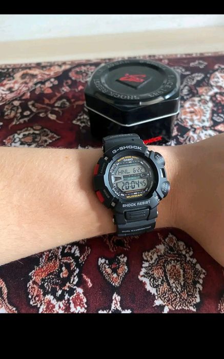 Zegarek Casio G-Shock MUDMAN G-9000 | Pancerny Klasyk, Komplet
