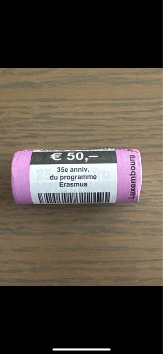 Rolo moedas 2 euros erasmus - Luxemburgo