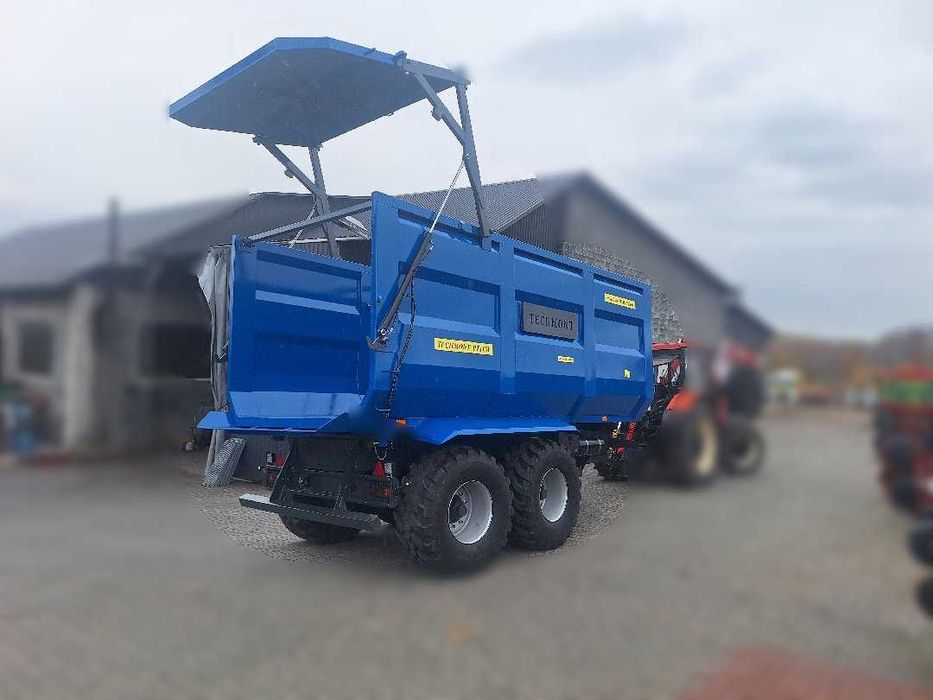 Przyczepa Skorupowa oś skrętna Techmont 14T