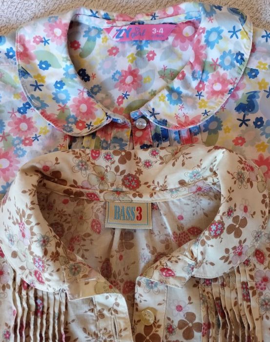 Conjunto 2 Camisas Classicas Menina 3-4 Anos