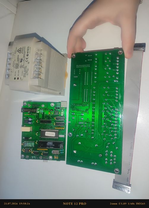Комплект автоматики GUARDIAN v3 (Плата CPU с ЖК + Плата 10 реле) + БП Omron 24V