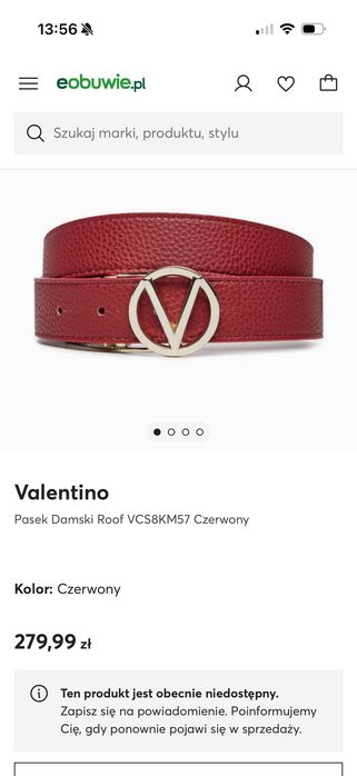Pasek Mario Valentino 90cm