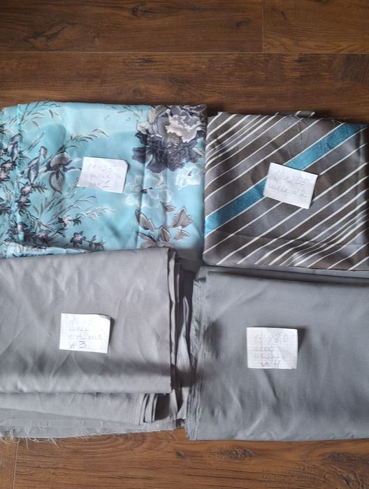 Отрезы тканей 12 отрезов