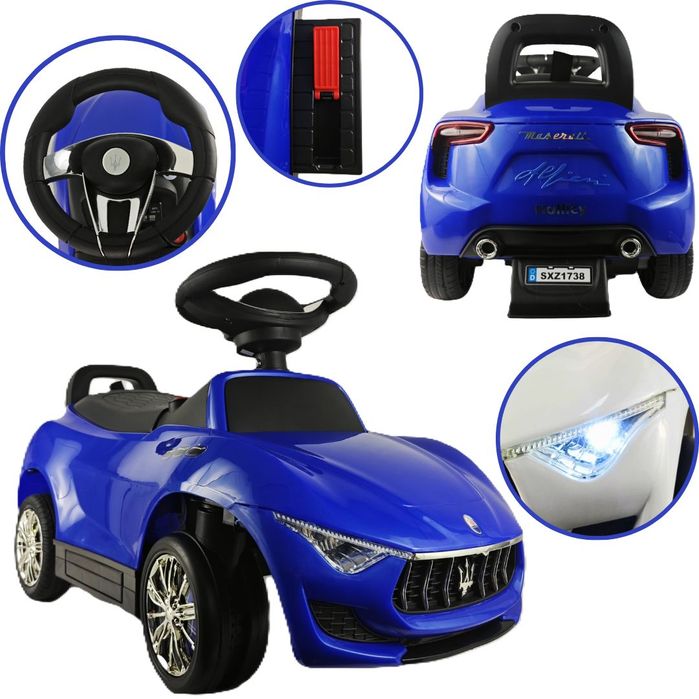 Jeździk Akumulatorowy z mały samochodzik Dźwiękiem Maserati Alfieri 6V