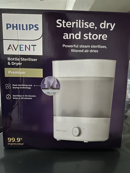 Esterilizador e secador de biberões com caixa original Philips AVENT