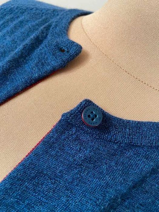 Marc Jacobs merino welna wool sweter na guziki kardigan lekki  t m l