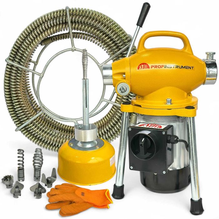 Машина для прочистки канализації і труб  HX-75 (400 Вт, 20-110 мм)