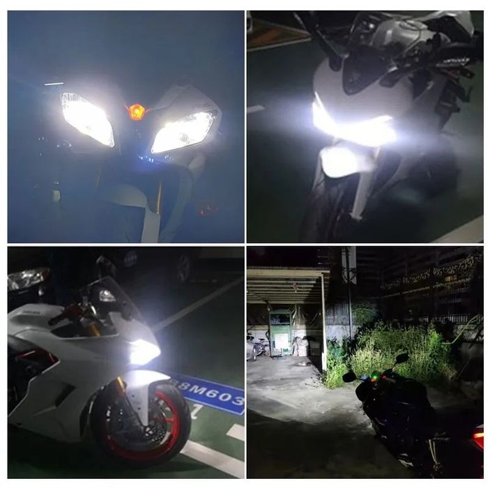 Lampas h7 led 60w 12000lm canbus para motos yamaha super tenere 1200