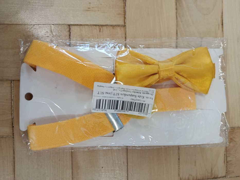 Підтяжки з метеликом дитячі