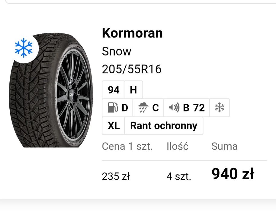 Sprzedam opony zimowe