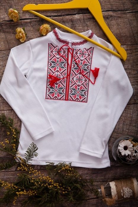 Вишиванка з довгим рукавом на зріст 98-170