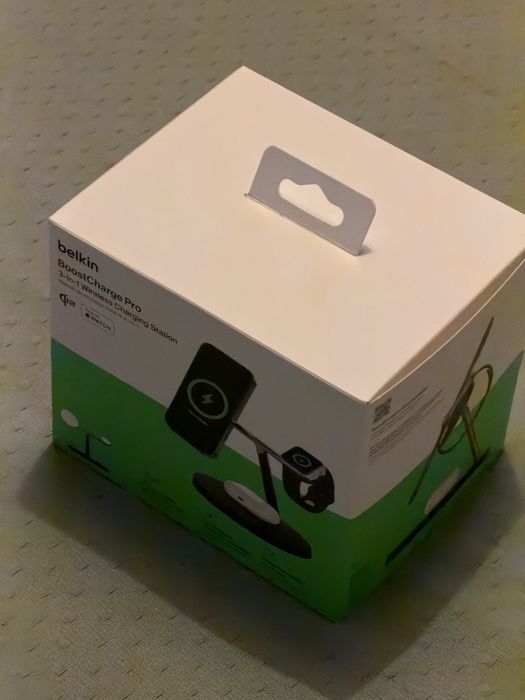 Belkin BoostCharge Carregador Qi2 3 em 1, Estação de Carregamento Sem Fios